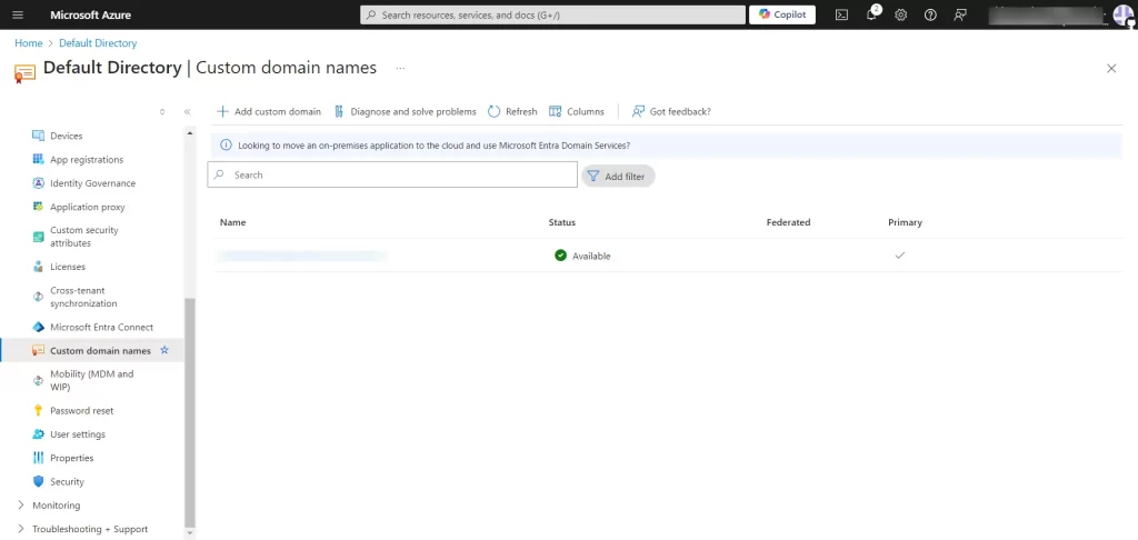 Joomla SAML SP with Azure AD - Custom Domain Names