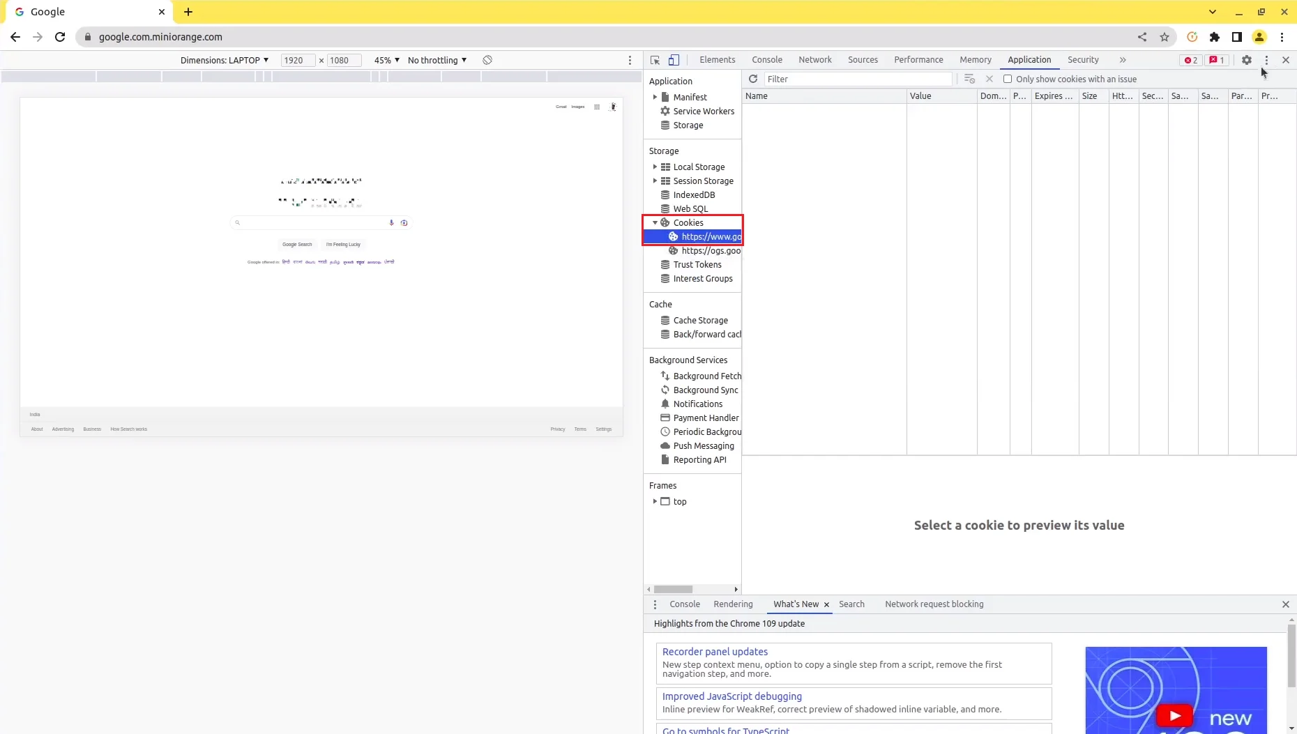 miniorange reverse proxy right click cookies